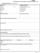 Discharge Summary Format form