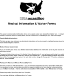 Medical Information & Waiver Forms form