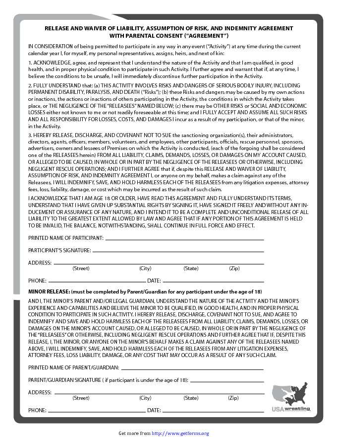 Waiver Form