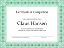 Certificate of Completion Template 1 form