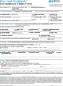 Blue Cross Blue Shield International Medical Claim Form form