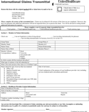 UnitedHealth Group International Claims Transmittal form