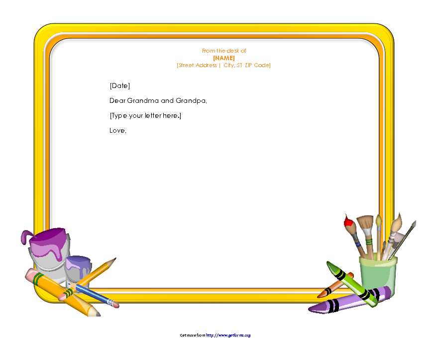 Letterhead for Children