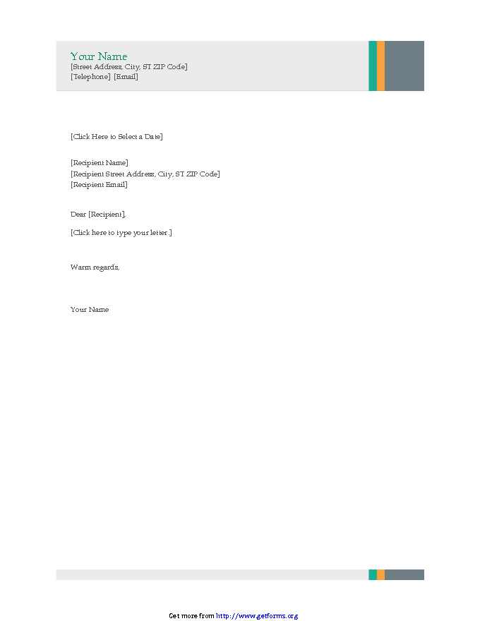 Professional Letterhead Template 2