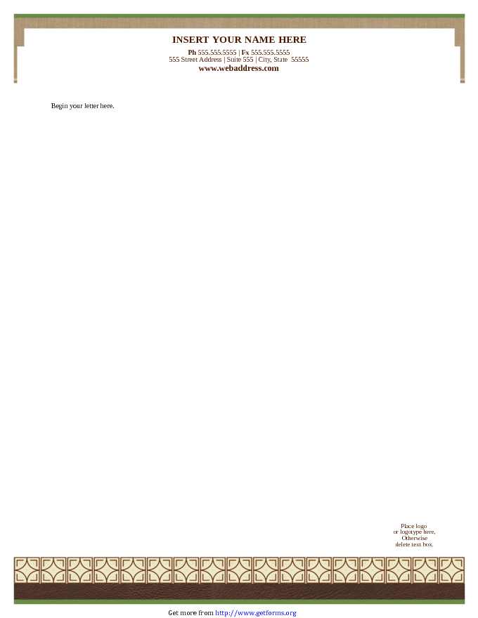 Letterhead (Legal Chic Design)