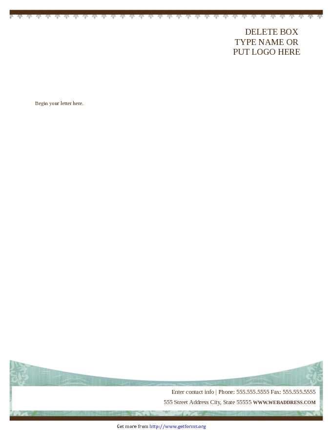 Letterhead (Health Modern Design)