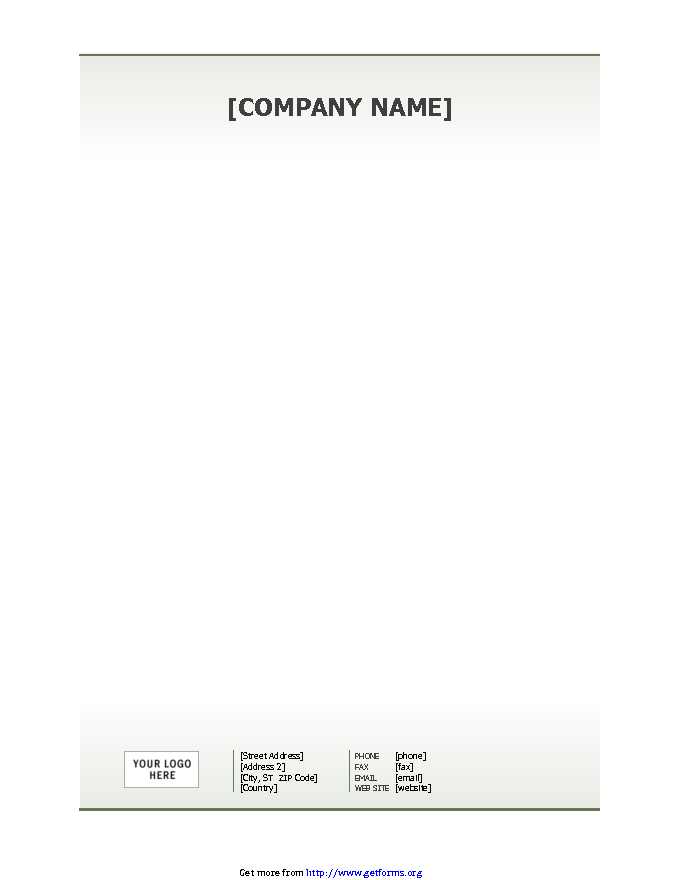 Business Letterhead Template 2