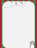 Christmas Letterhead Template 1 form