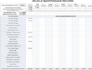 Vehicle Maintenance Sheet form