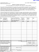 Medical Mileage Expense Form form