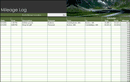 Mileage Log form