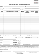 Mileage Report Form form
