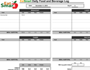 Food log Spreadsheet form