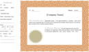 Stock Certificate Template 1 form