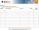 Activity Log Template form
