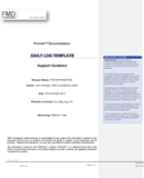Daily Log Template form