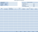 Business Travel Expense Log form