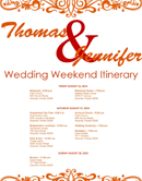 Wedding Itinerary Template 1 form