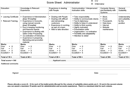 Interview Score Sheet form