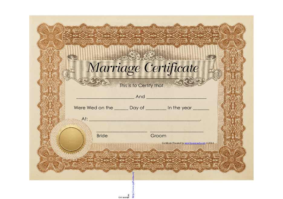 Marriage Certificate 3