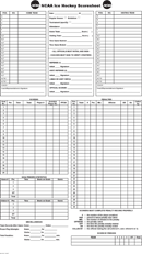 NCAA Ice Hockey Scoresheet form
