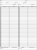 Chess Score Sheet 3 form