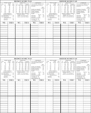 Bridge Score Pad form