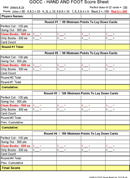 Hand & Foot Score Sheet 2 form