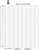 Mexican Train Score Sheet 2 form