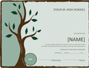 Jr. High School Diploma (With Tree) form