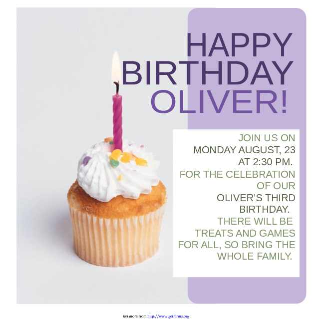 Birthday Invitation Template 2