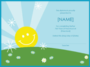 Preschool Diploma Certificate (Sunshine Design) form