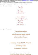 Bridal Shower Invitation Template 2 form