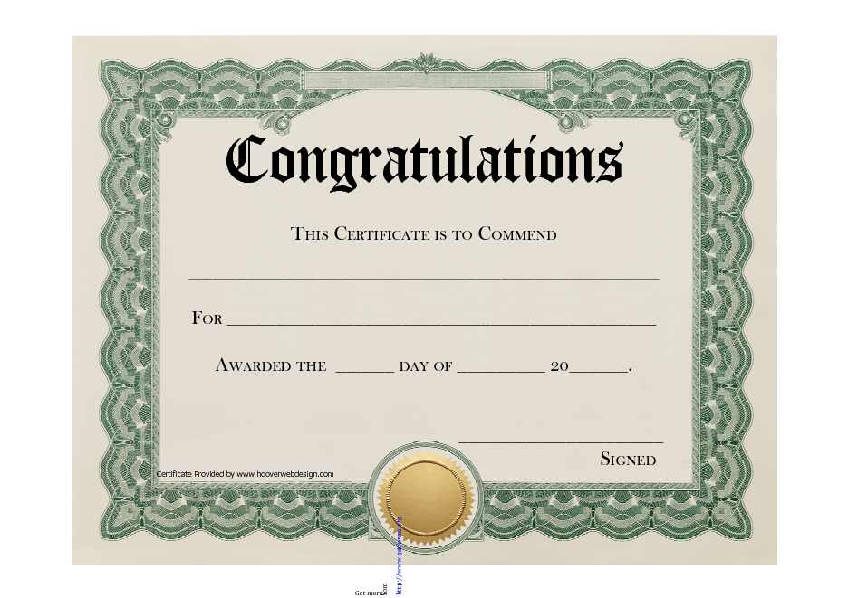 Congratulations Certificate 2