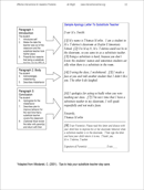 Sample Apology Letter to Substitute Teacher form