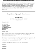Sample Letter of Apology for Missed Interview 1 form