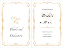 Wedding Program Template 2 form