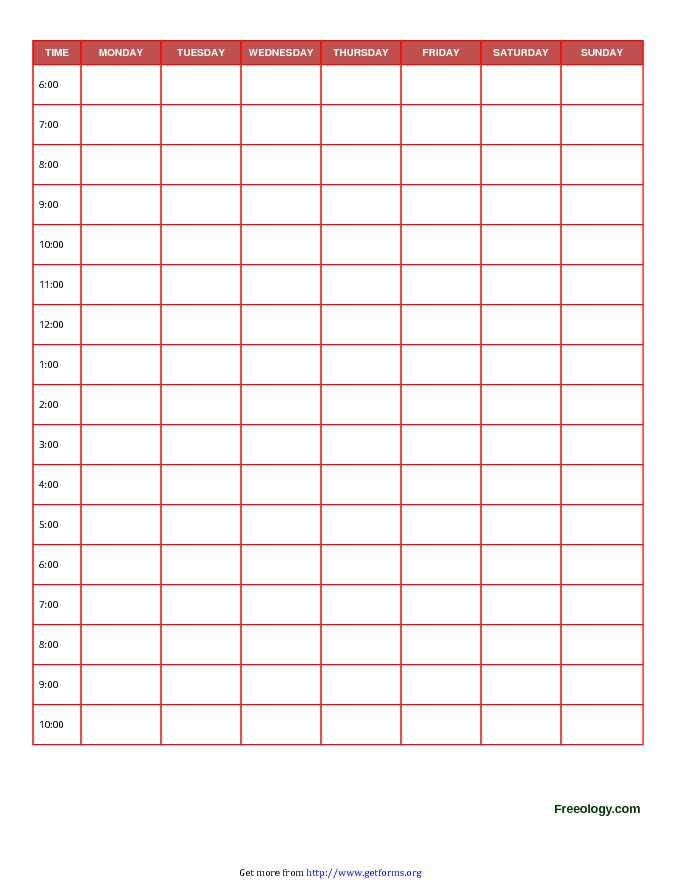 Daily Planner Template 3