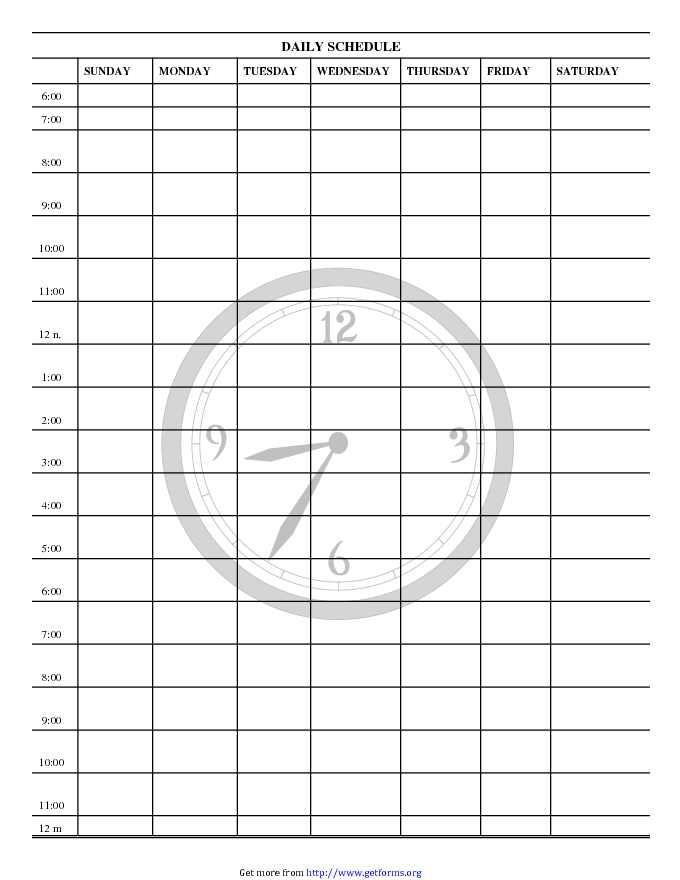 Daily Planner Template 5