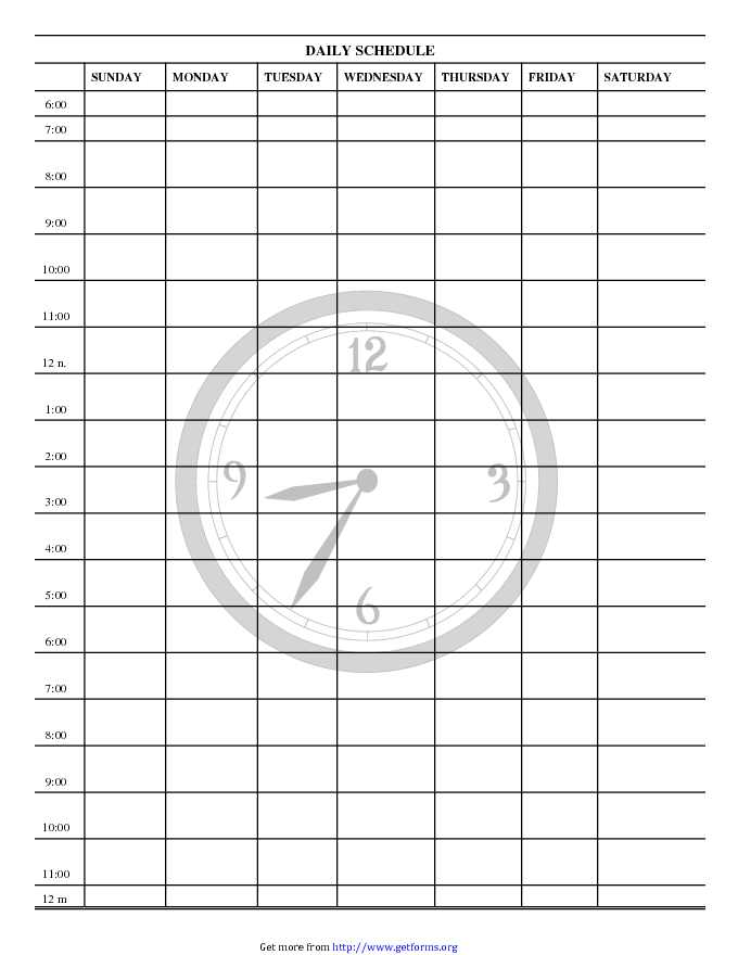 Daily Planner Template 5