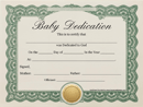 Baby Dedication Certificate 2 form