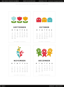 Printable 2014 Calendar Page Four Designisyay form
