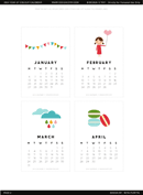 Printable 2014 Calendar Page Two Designisyay form
