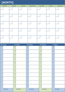 Monthly Planning Calendar Template form