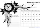 2012 Monthly Templates With Us Holidays and Picture Background form