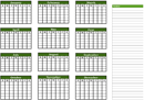 Annual Calendar / Checklist form