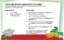 Recipe Card (Multiple Columns) form