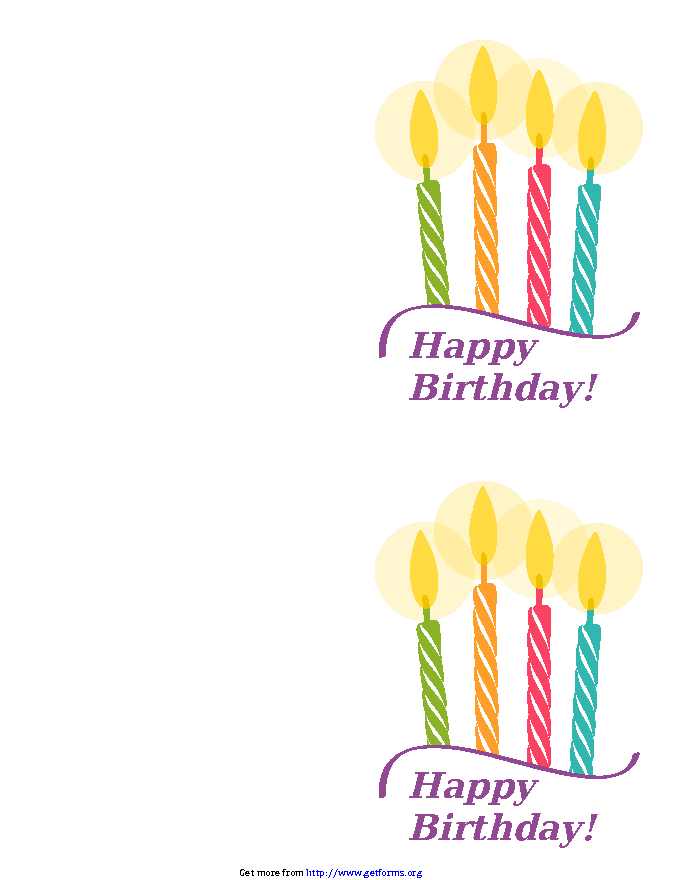 Birthday Card Template 3