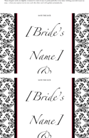 Save the Date Card (Black and White Wedding Design) form