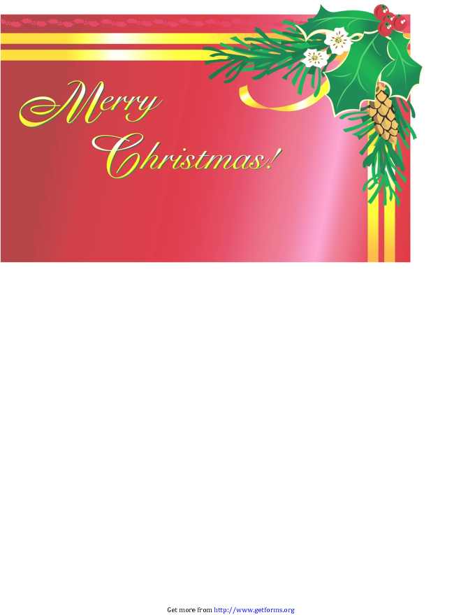 Christmas Card Template 3